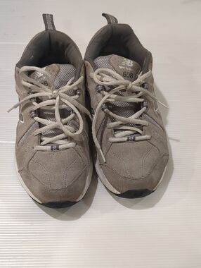 New Balance 608 Men's Grey Suede Athletic Sneakers
